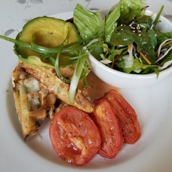 Lady Marmalade - Cheddar and spinach waffles - Breakfast & Brunch Near Me - Toronto, Ontario
