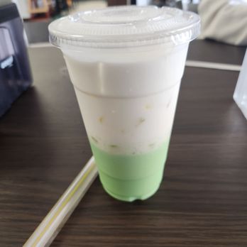 Pho 79 - Tàu Hủ Lá Dứa (Tofu drink with pandan leaf jelly) - Vietnamese Near Me - North Charleston, South Carolina Pho 79 - Tàu Hủ Lá Dứa (Tofu drink with pandan leaf jelly) - Vietnamese Near Me - North Charleston, South Carolina