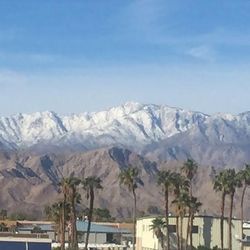 The first snowfall in the San Jacintos signals the beginning of the new Season here in the Valley! Welcome seasonal visitors!