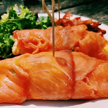 Milk and Roses - Smoked Salmon Roll Up ($18) - Italian Near Me - Brooklyn, New York Milk and Roses - Smoked Salmon Roll Up ($18) - Italian Near Me - Brooklyn, New York