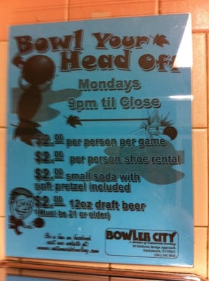 Menu photo 6 Bowler City Hackensack, NJ