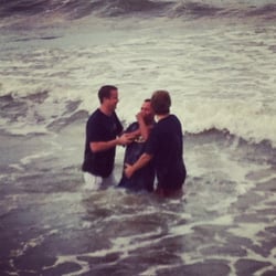 First Coast Christian Center - Beach baptism!