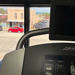 Shoreline Barbell Club - Bay view from the treadmill room.