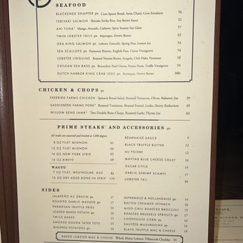 Ocean Prime - Menu - Seafood Near Me - Washington, DC, District of Columbia