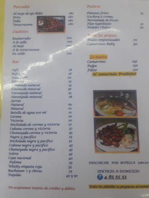 Menu photo 1 El Cuatete Enamorado Acapulco, GRO