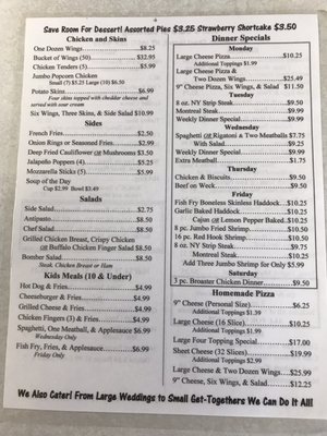 Menu photo 1 J C's Cafe Hornell, NY