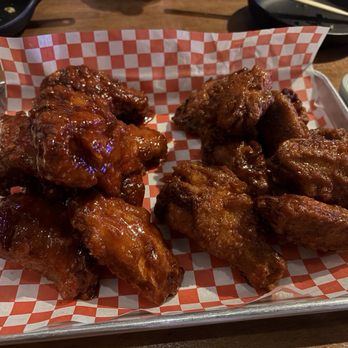 Kokodak Koko Chicken - Half half wings; left is yangnyeom and right is soy garlic - Chicken Wings Near Me - Los Angeles, California