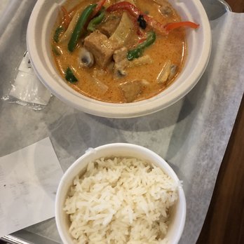 Thai Esane - Red curry and rice - Thai Near Me - Nashville, Tennessee