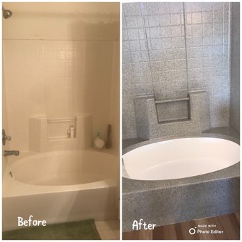 Premium Surface Refinishing - Garden tub resurfaced - Refinishing Services Near Me