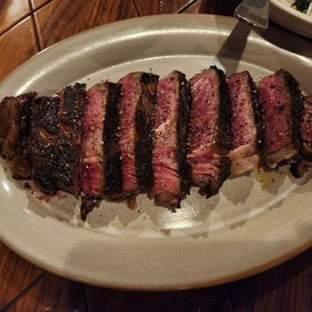 Charcoal Venice - Steak served medium rare as requested - New American Near Me - Venice, California