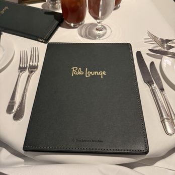 Polo Lounge - the menu - New American Near Me - Beverly Hills, California