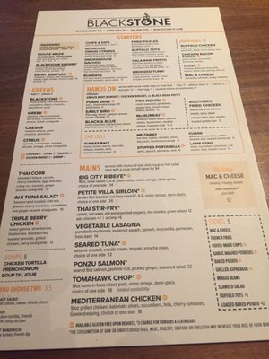 Menu photo 5 BlackStone Iowa City, IA