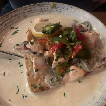 Von's 1000Spirits - Rich Made-To-Order Salmon Chowder - New American Near Me - Seattle, Washington