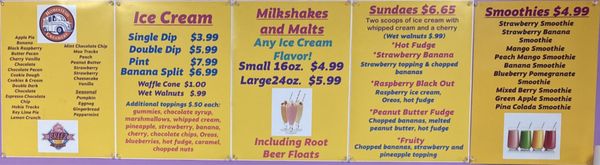 Menu photo 2 Breez Ice Cream Moneta, VA