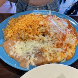 Los Amigos - Two cheese enchilada plate