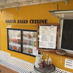 Mary's Asian Cuisine - Menu