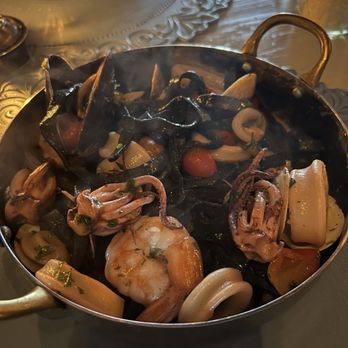 Pane e Vino - Squid ink pasta dish - Italian Near Me - Miami Beach, Florida