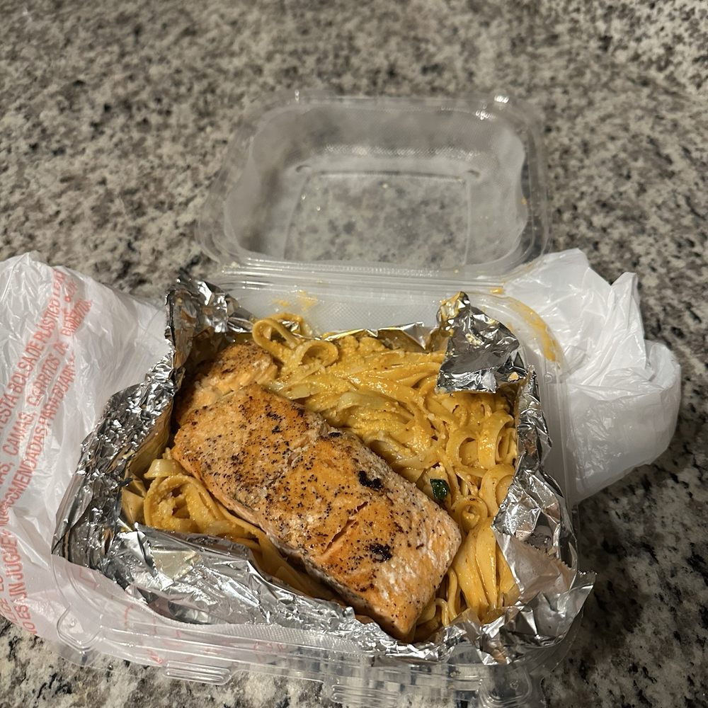 Cajun Pasta Trio with salmon Cajun Pasta Trio with salmon
