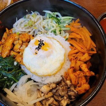 Bibim Korean Bistro - Dolsot Bibimbap (spicy chicken) - Korean Near Me - Charlotte, North Carolina