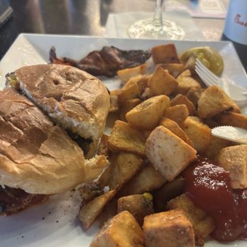 Bad Daddy's Burger Bar - Breakfast burger no egg. Meh. - Burgers Near Me - Charlotte, North Carolina Bad Daddy's Burger Bar - Breakfast burger no egg. Meh. - Burgers Near Me - Charlotte, North Carolina