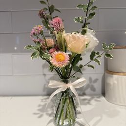 flowers once we arrived home