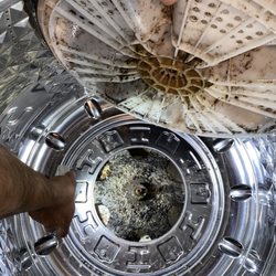 Winston’s Golden Appliances - Mold caked on under the impeller
