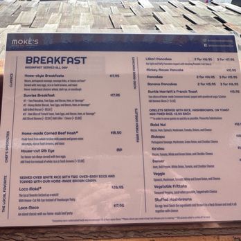 Moke’s Bread And Breakfast - Menu - Breakfast & Brunch Near Me - Honolulu, Hawaii