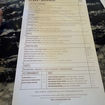 Clark & Bourbon - Menu - Whiskey Bars Near Me - St Louis, Missouri