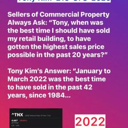 TONY KIM - Commercial Property Sales Listing Broker - Retail Storefronts and Shopping Centers #commercialrealestate #propertyagent