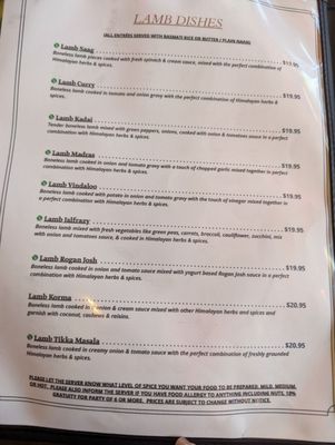 Menu photo 8 Himalayan Yak & Yeti San Diego, CA Menu photo 8 Himalayan Yak & Yeti San Diego, CA