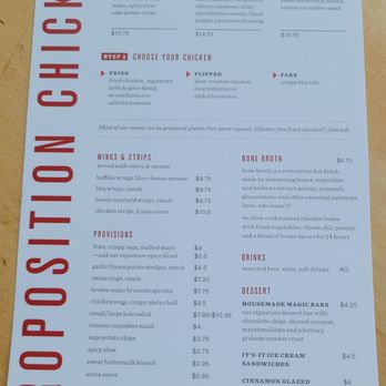 Proposition Chicken - Menu 1 of 2, August 2026. - Chicken Shop Near Me - Oakland, California Proposition Chicken - Menu 1 of 2, August 2026. - Chicken Shop Near Me - Oakland, California