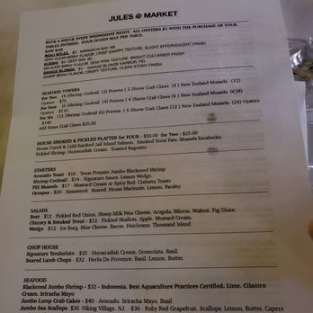Jules@Market - Menu - New American Near Me - Bristol, Pennsylvania Jules@Market - Menu - New American Near Me - Bristol, Pennsylvania