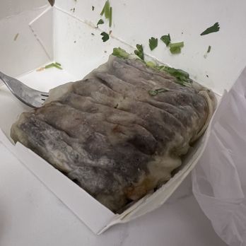 Yi Mei - 2025.12.23 Beef Roll / 牛肉卷餅 cut in half (comes with both halves) - Taiwanese Near Me - Monrovia, California