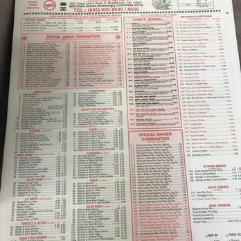 Long Fu - the menu of a restaurant - Chinese Near Me - Middletown, New York