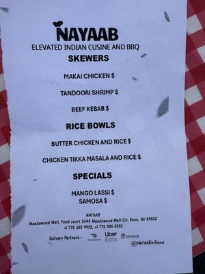Menu photo 3 Nayaab Reno, NV