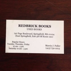 Redbrick Books - Business card
