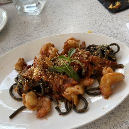 shrimp bucatini