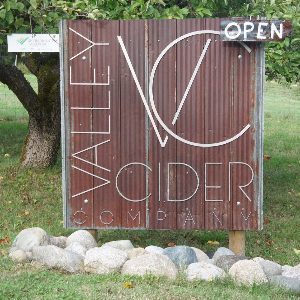 Valley Cider - Entrance sign - Cideries Near Me - Duncan, British Columbia