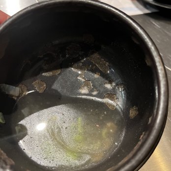 Won KBBQ - Broken plastic shards on soup bowl - Korean Near Me - Bayside, New York