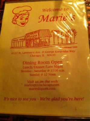 Marie's Pizza & Liquors by null