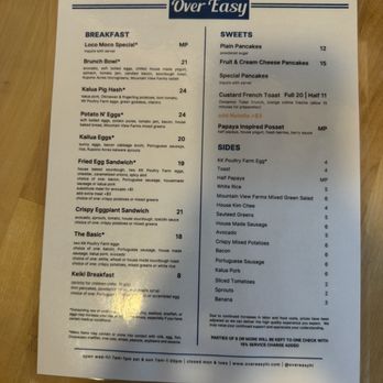 Over Easy - Breakfast & Brunch Near Me - Kailua, Hawaii Over Easy - Breakfast & Brunch Near Me - Kailua, Hawaii