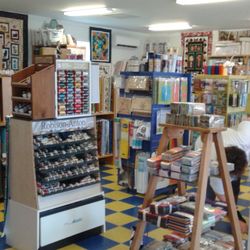Quilting B & More - A peek at the thread selection.