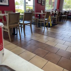 KFC - I took a picture where people weren't sitting not to disturb or disrespect anyone.