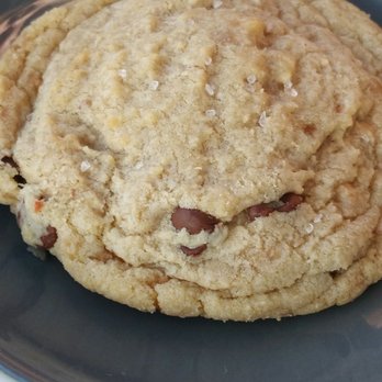 Cafe Smitten - Chocolate Chip toffee cookie with sea salt. - Coffee & Tea Near Me - Bakersfield, California Cafe Smitten - Chocolate Chip toffee cookie with sea salt. - Coffee & Tea Near Me - Bakersfield, California