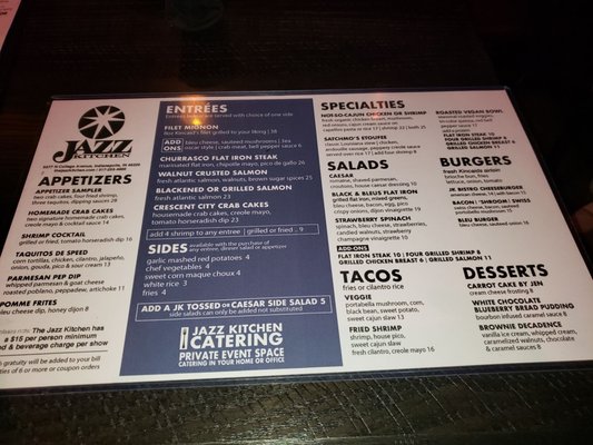 Menu photo 6 The Jazz Kitchen Indianapolis, IN Menu photo 6 The Jazz Kitchen Indianapolis, IN