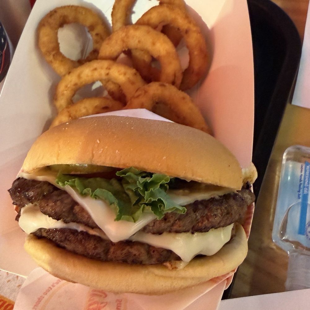 The Double Classic ( top cheese did not melt well enough) The Double Classic ( top cheese did not melt well enough)