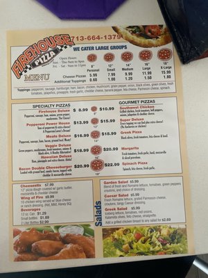 Menu photo 3 Firehouse Pizza Bellaire, TX Menu photo 3 Firehouse Pizza Bellaire, TX
