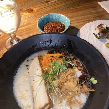 IPPUDO NY - Nirvana Karaka ramen with bolognese sauce on side (comes with dish) - Ramen Near Me - New York, New York IPPUDO NY - Nirvana Karaka ramen with bolognese sauce on side (comes with dish) - Ramen Near Me - New York, New York