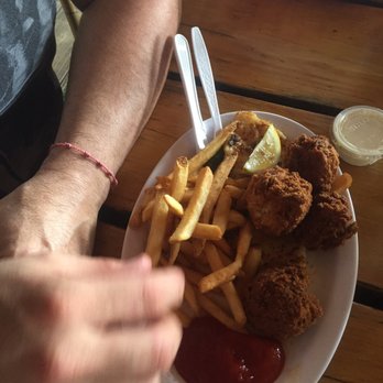 The Blue Gator - Hushpuppies w/fries - Seafood Near Me - Dunnellon, Florida The Blue Gator - Hushpuppies w/fries - Seafood Near Me - Dunnellon, Florida