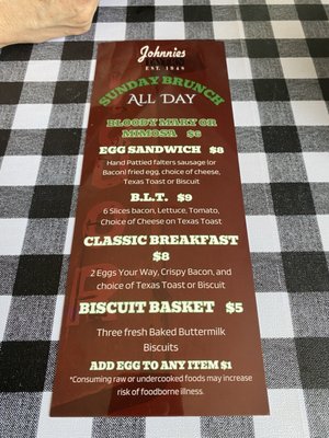 Menu photo 4 Johnnie's Tavern Columbus, OH